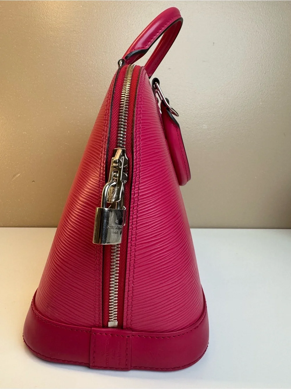 Louis Vuitton Alma PM Epi Leather Fuchsia Pink